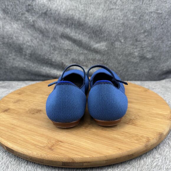 Rothy's Shoes Womens Size 5 Blue Mary Jane Flats Eco Knit Comfort Ballet - Picture 4 of 10